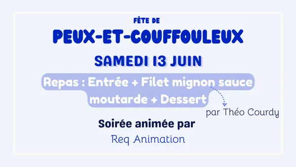Fête votive de Peux et Couffouleux