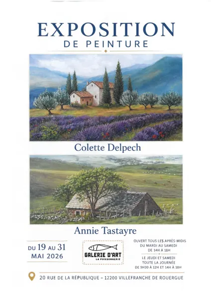 Exposition de peinture - Colette Delpech et An ...