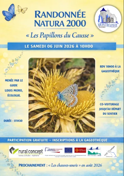 Les papillons du Causse : Randonnée "Natura 2000"