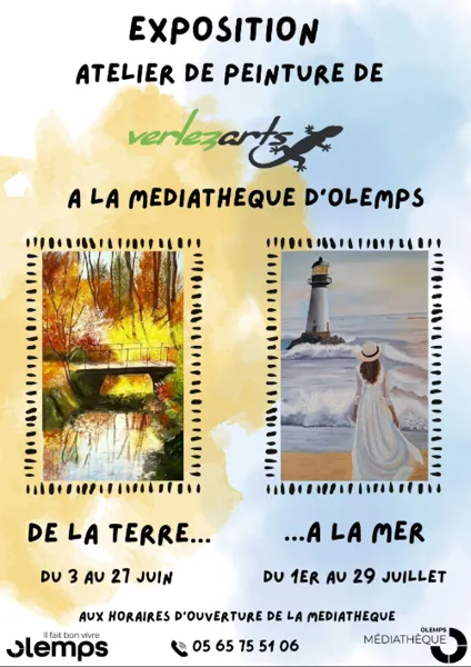 Exposition à la médiathèque "De la terre...à l ...
