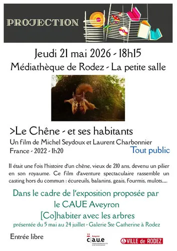 Projection: Le chêne et ses habitants