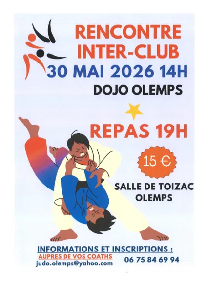 Judo Olemps : rencontre Inter-club