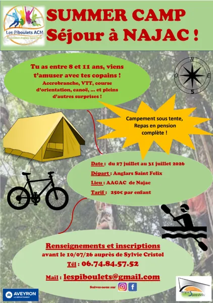 Camp nature en tente