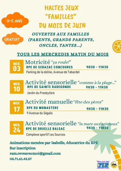 Haltes Jeux "Familles" : Motricité