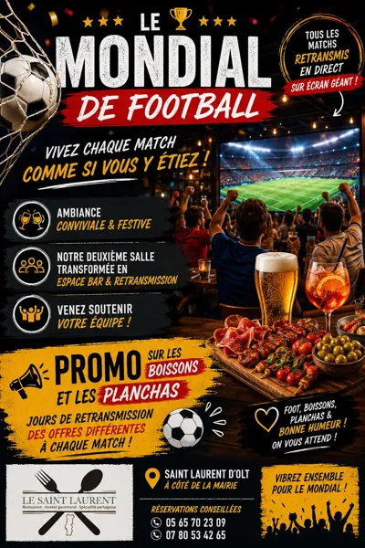 Le Mondial de football au bar-restaurant Saint ...
