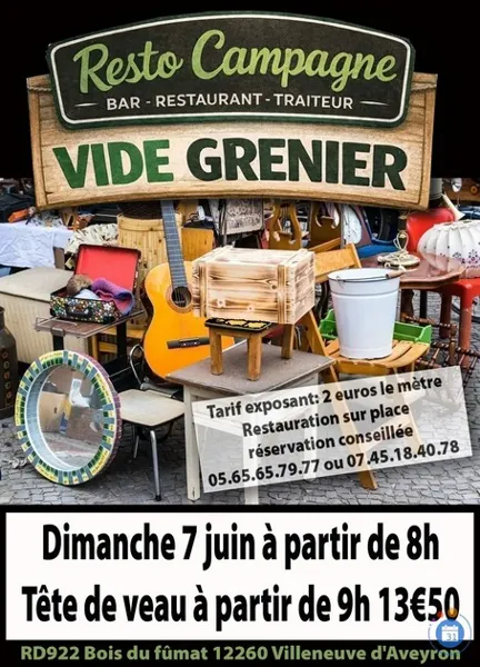 Vide-greniers au Resto Campagne