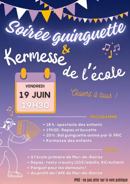 Soirée guinguette et Kermesse de l'école de Mu ...