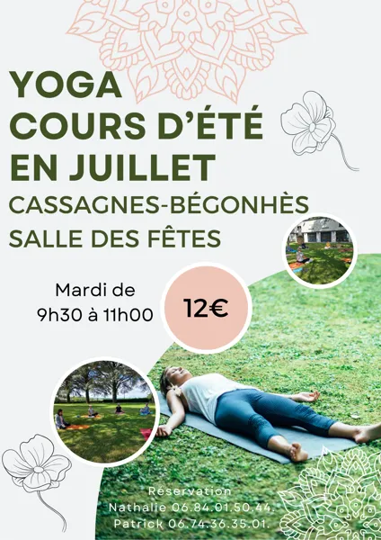 Yoga cours d'été