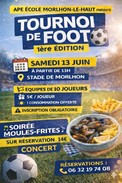 Tournoi de football et soirée concert