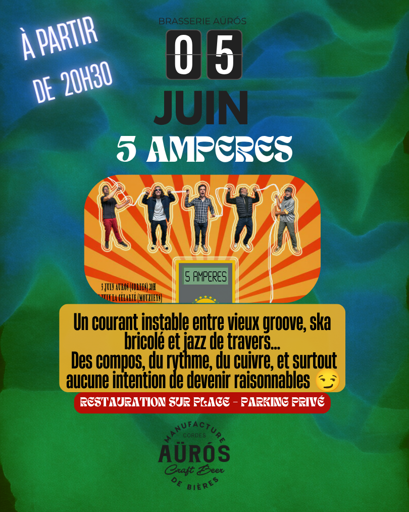 5 Ampères en concert à la Brasserie Auros