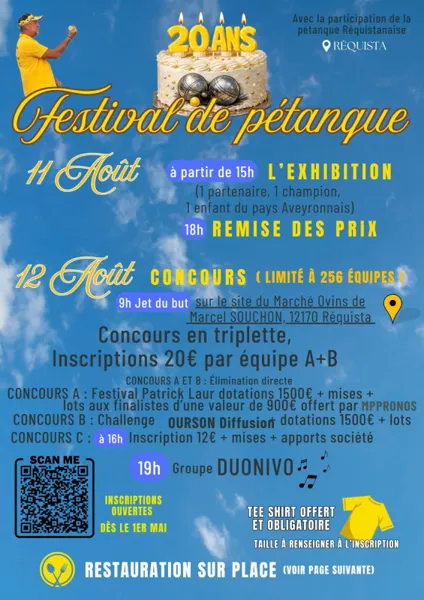 Festival de Pétanque "Patrick Laur" - 20 ans