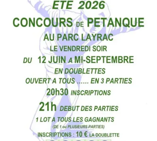 Concours de pétanque
