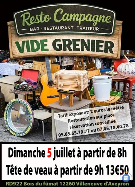 Vide-greniers au Resto Campagne - ANNULÉ