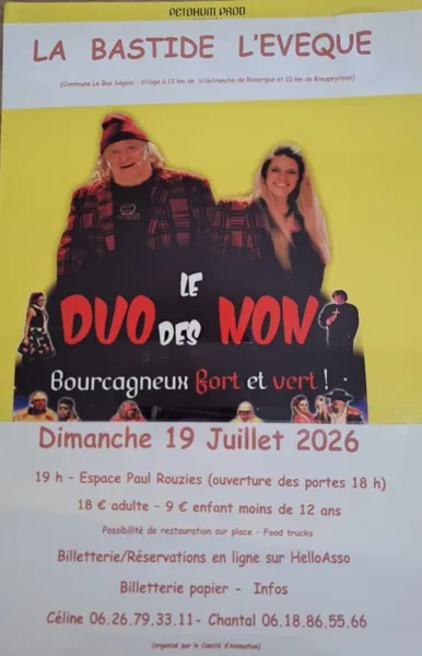 Spectacle "Le duo des non" - La Bastide l'Evêque