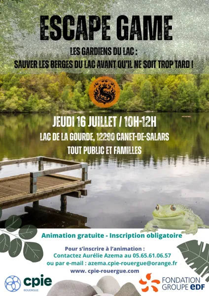 Escape game au lac de la Gourde