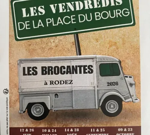 Les Vendredis à la Place du Bourg: Brocante de l’Été