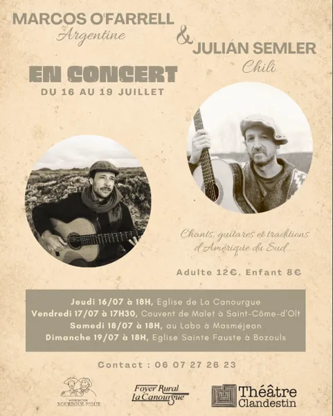 Concert - chants, guitares et traditions d'Amé ...
