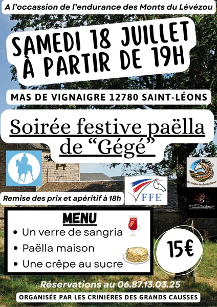 Soirée à l'occasion de l'endurance des monts d ...