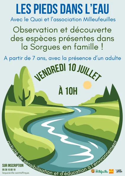 Atelier de découverte de la rivière : Les Pied ...