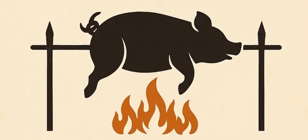 Cochon à la broche et concert au camping Le Plô