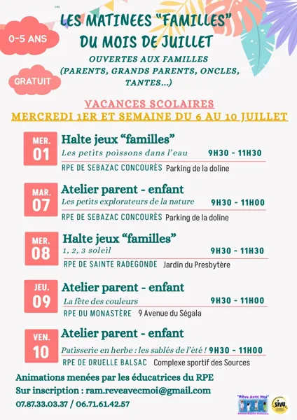 Haltes Jeux "Familles" : Les petits poissons d ...
