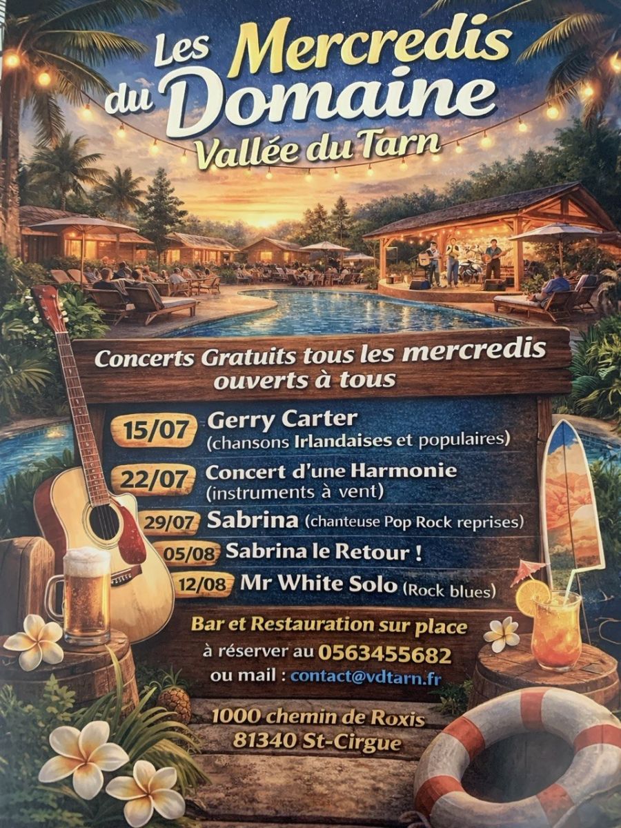 Concerts Gratuits ouverts à tous