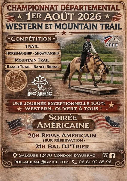 Championnat départemental d'équitation western