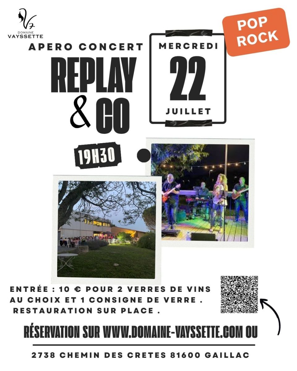 APERO CONCERT MERCREDI 22 JUILLET
