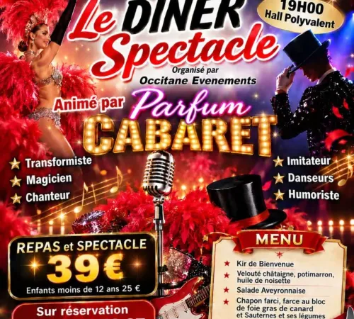 Le diner spectacle animé par Parfum Cabaret