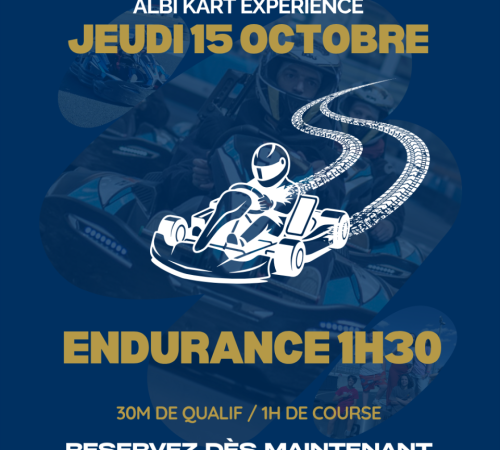 Endurance Karting 1h30 en équipe