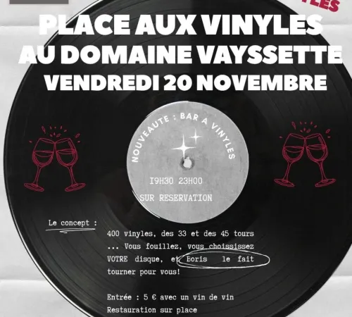 SOIREE BAR A VINYLES AU DOMAINE VAYSSETTE