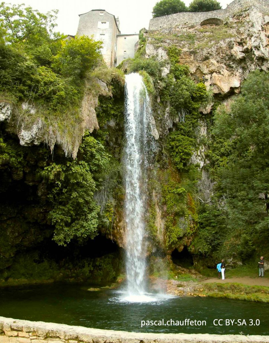 The Salles-la-Source waterfall