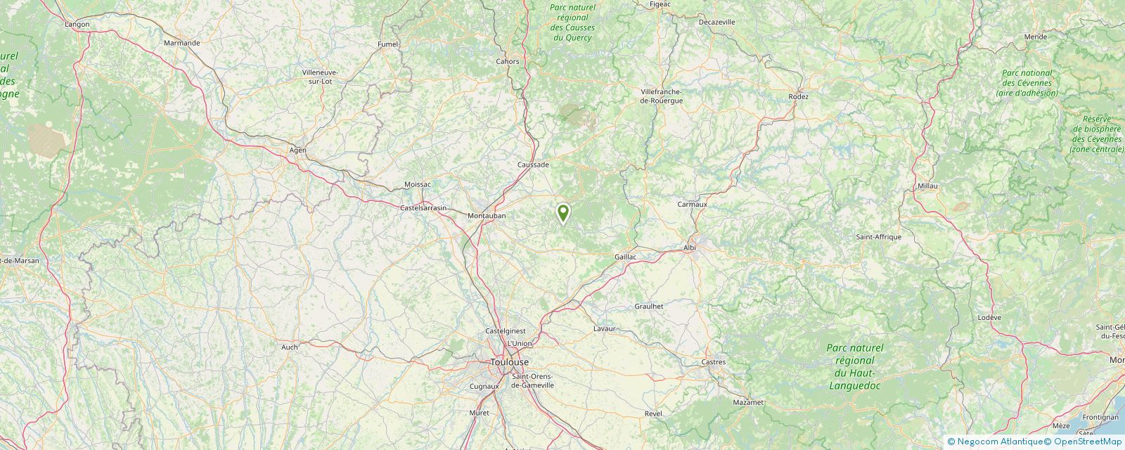Carte Des Campings Naturistes En France Camping Naturiste Le Fiscalou - Campings Naturistes à Puycelsi - Guide Tarn  Aveyron