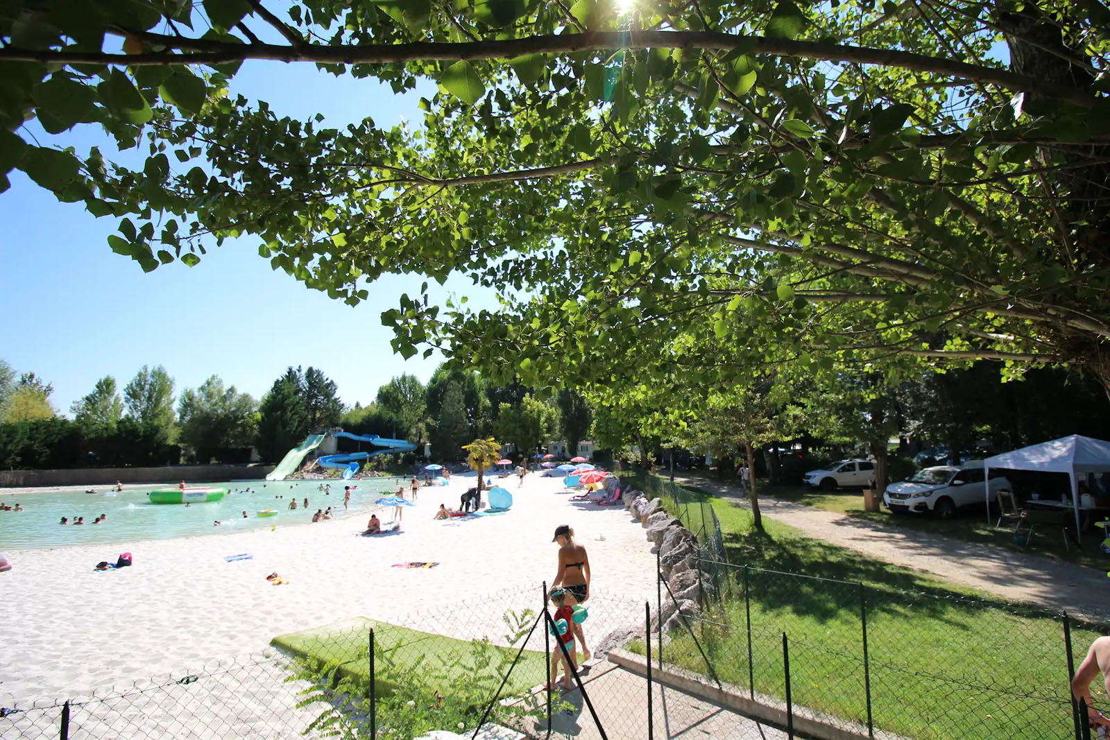 Saint-Charles water plan campsite
