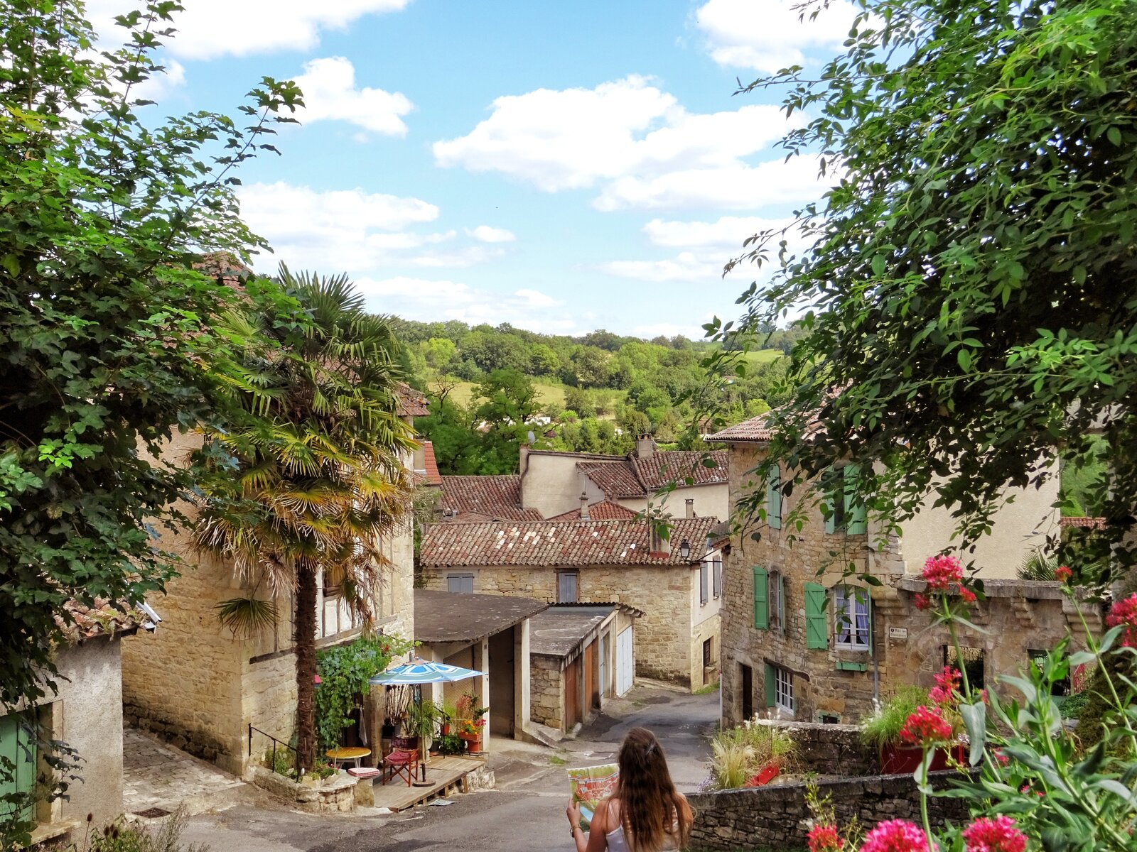 Caylus, a fortified town that has remained med ...