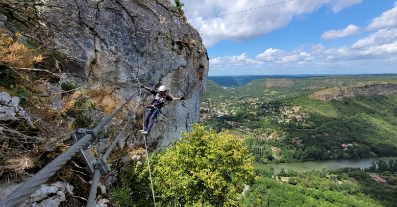 The Via Ferrata of Roc d’Anglars in Saint-Anto ...