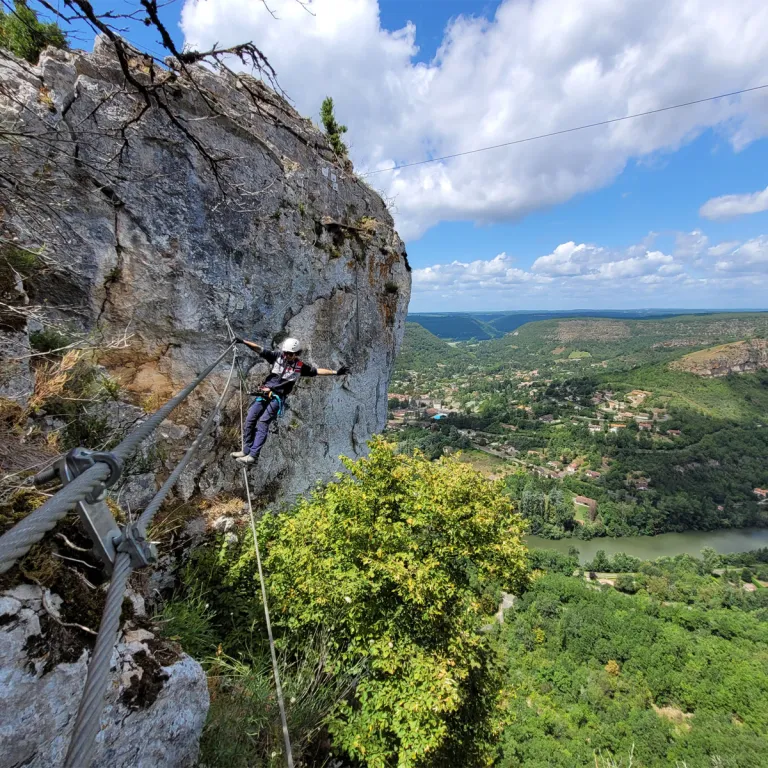 The Via Ferrata of Roc d’Anglars in Saint-Anto ...
