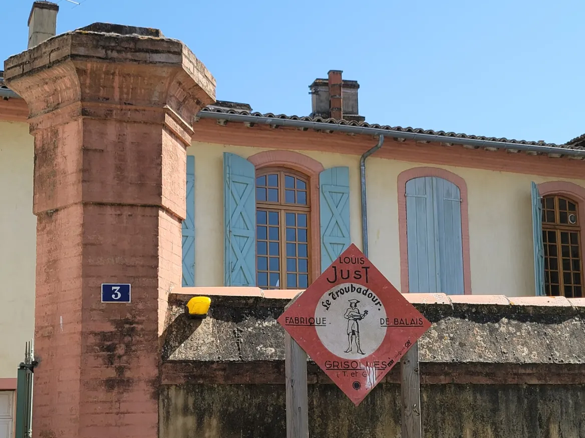 Signs of the old broom workshops