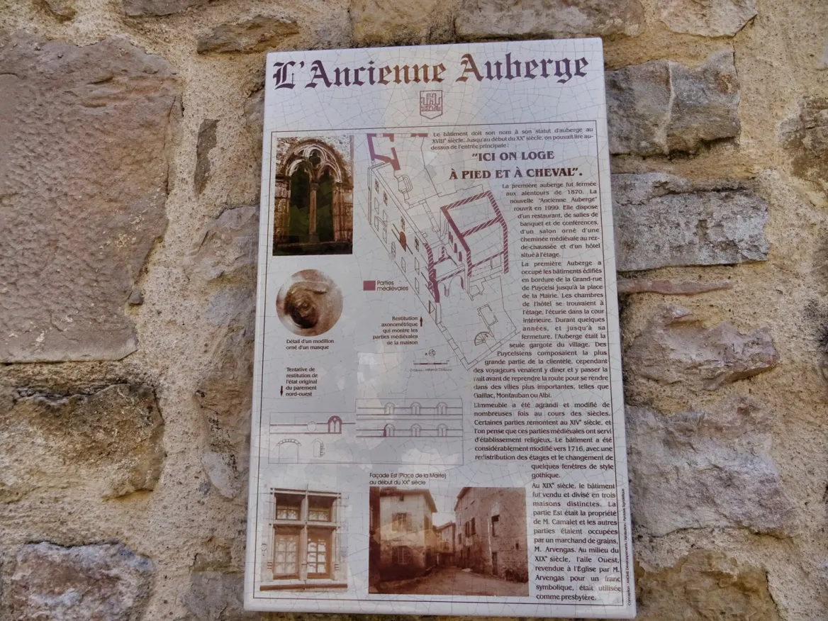 The facade of the old inn