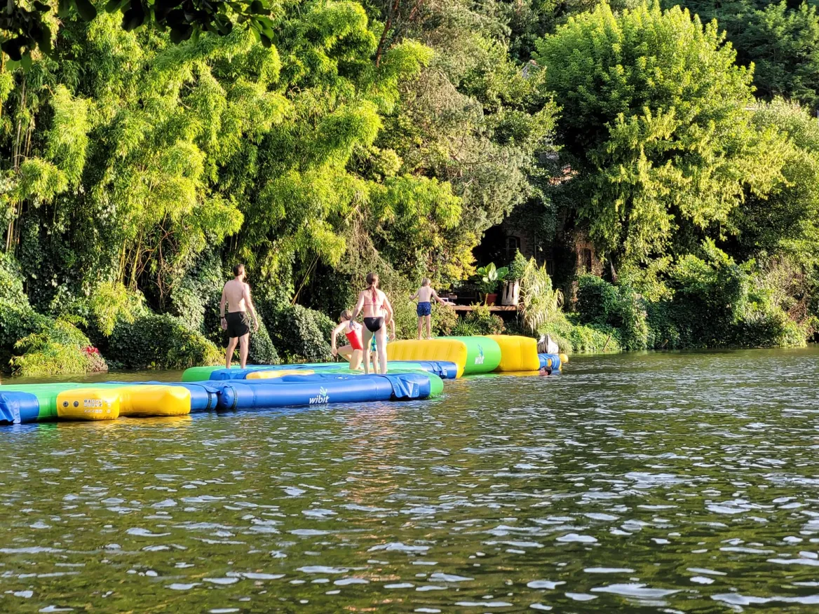 Swimming on the Viaur in Laguépie
