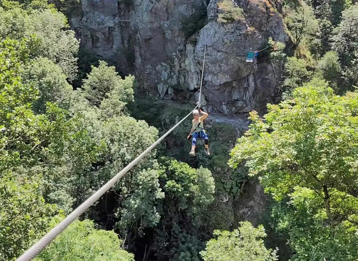 Zip line via ferrata mazamet