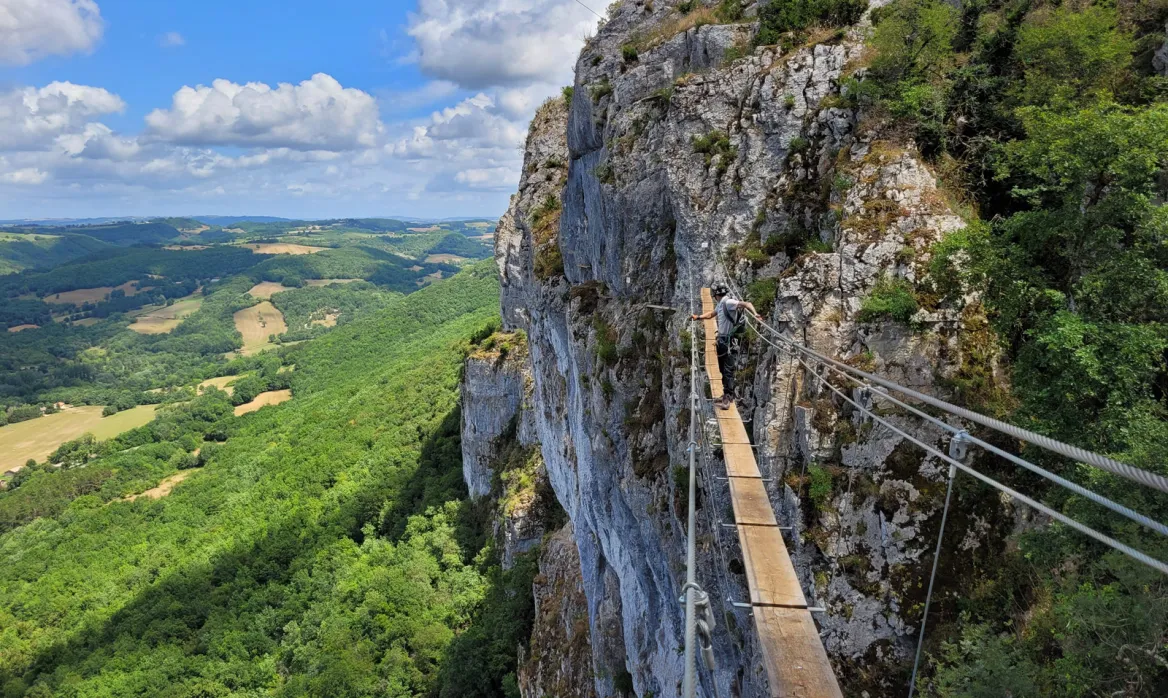 Via Ferrata of Roc d'Anglars