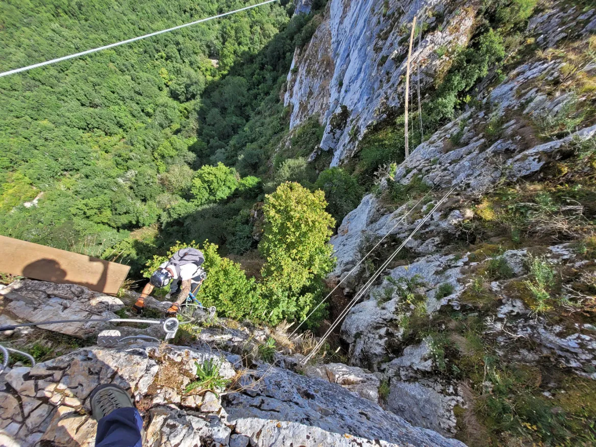 Via Ferrata of Roc d'Anglars