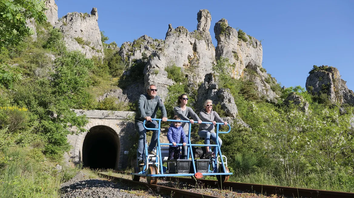 Le Vélorail du Larzac