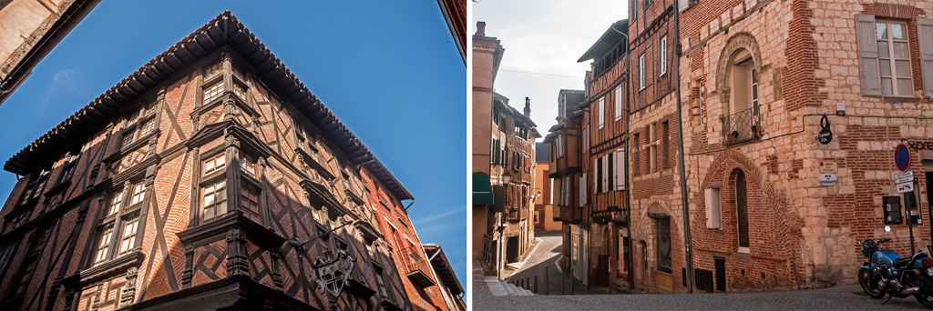 The beautiful houses of Albi