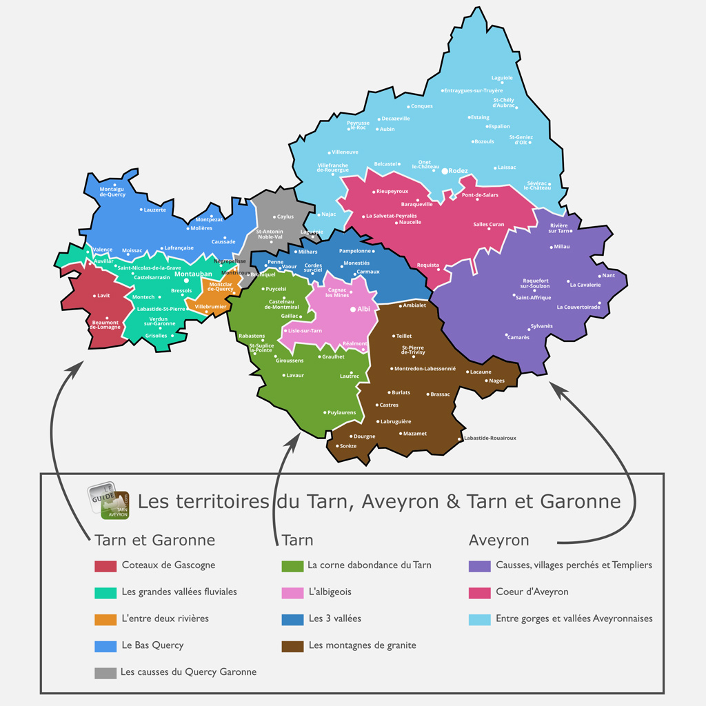 Carte du Tarn Aveyron