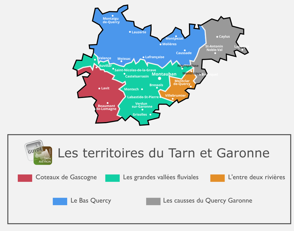 Carte du Tarn-et-Garonne