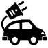 electric car icon