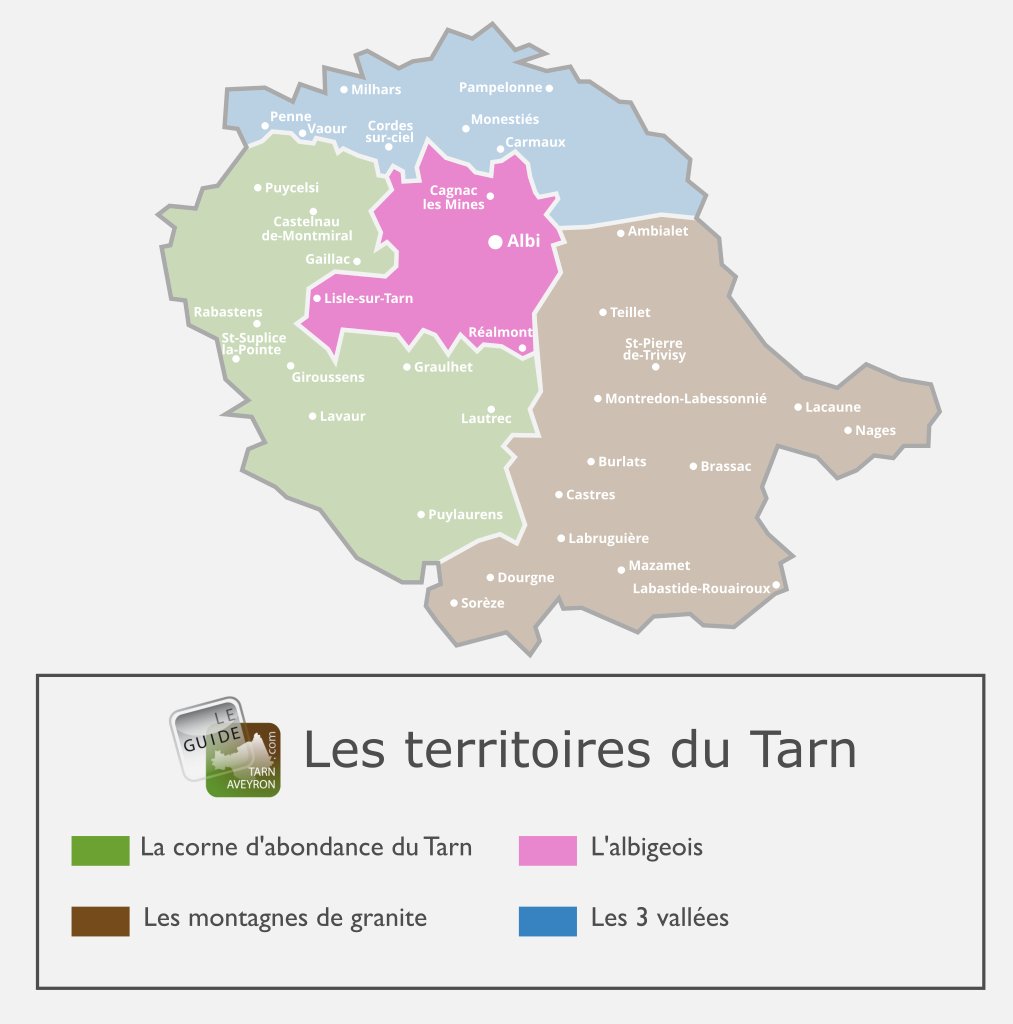 Carte du Tarn, L'Albigeois