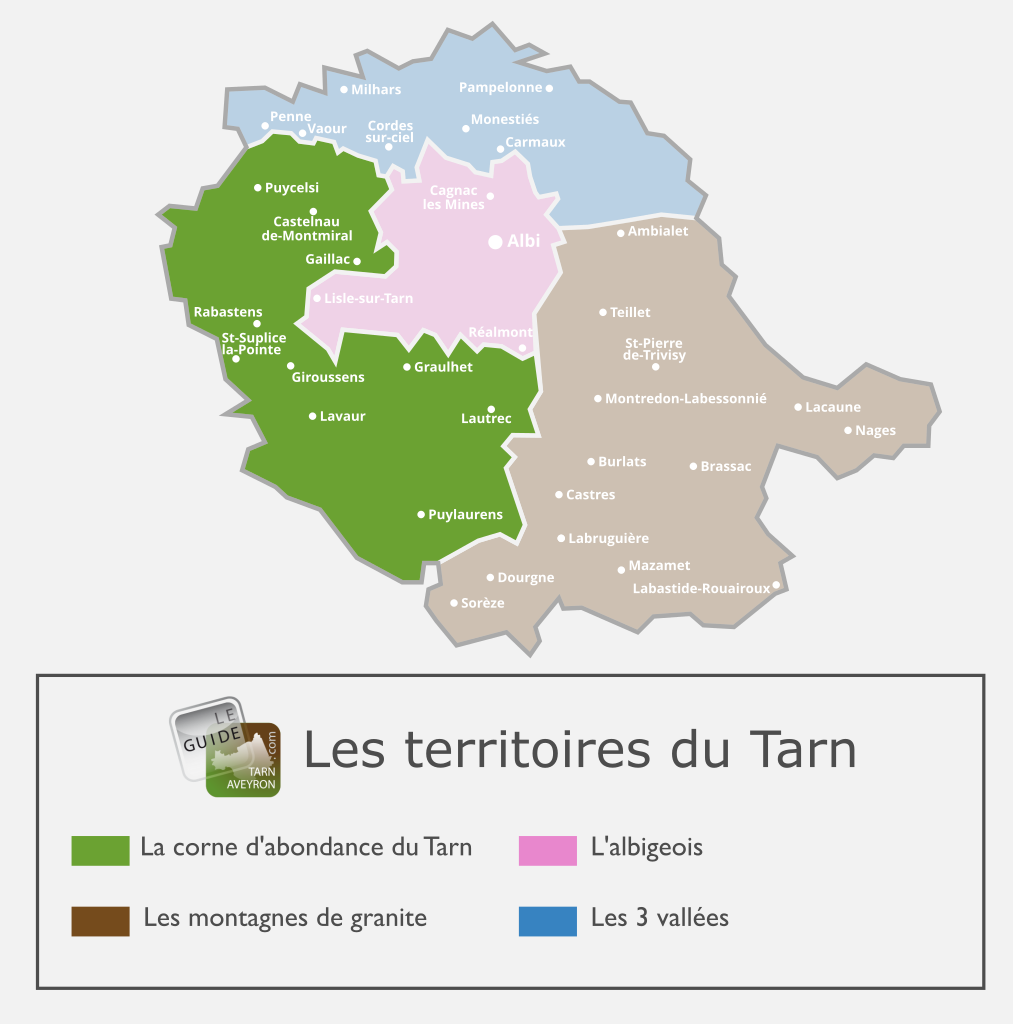 Map of the Tarn, territory of the Horn of Plenty of the Tarn